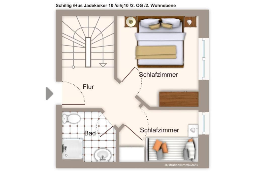 Апартаменты Hus Jadekieker Hus Jadekieker 10 Шиллиг Экстерьер фото